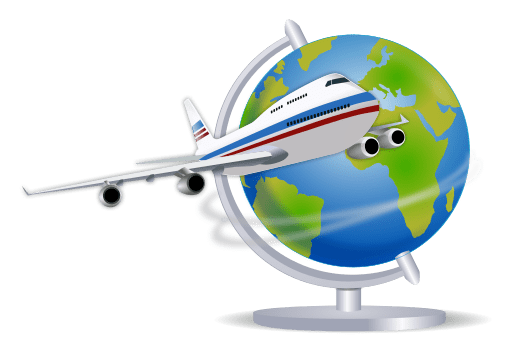 512px-Airplane-globe.svg